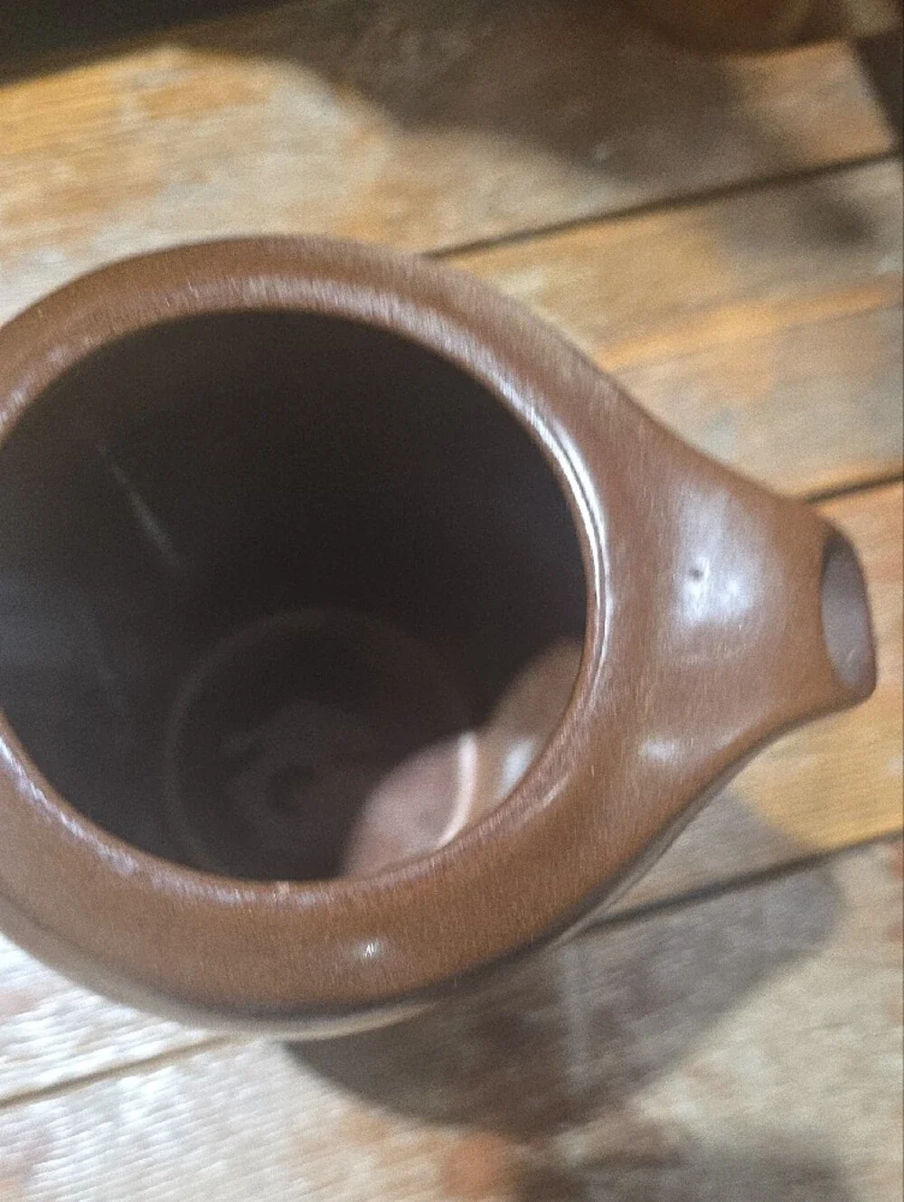 Frankoma Brown  Coffee Pot with Lid - Rustic Home Kitchen Pitcher